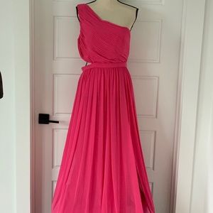 BOFD BCBGMaxazria One-Shoulder Flow Dress